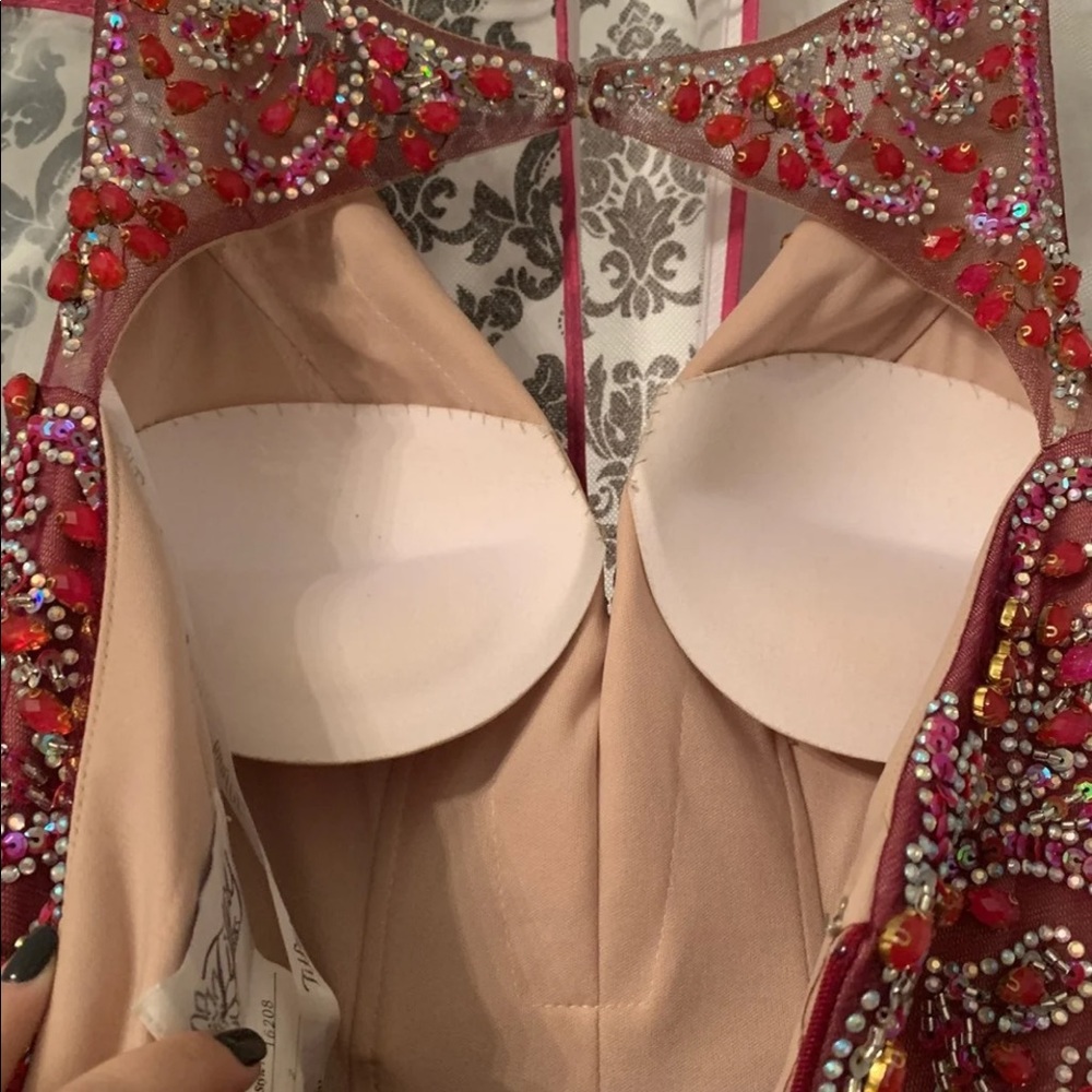 Maroon Prom Dress - Picture 5 of 6